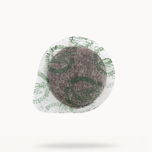 Cialda ESE in carta filtro da 44 mm con il caffè Tiomoka macinato e pressato