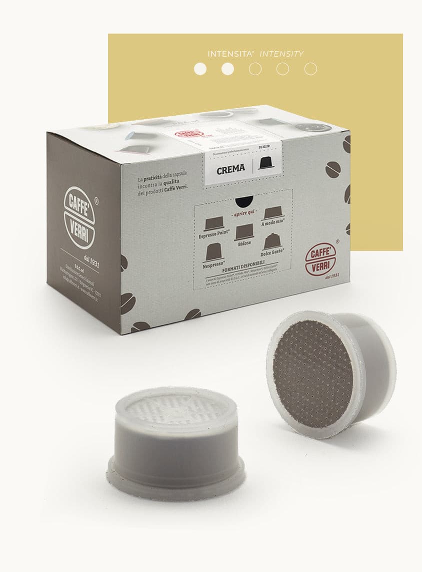 Crema Blend coffee capsules compatible with Lavazza Espresso Point D.G.C. srl