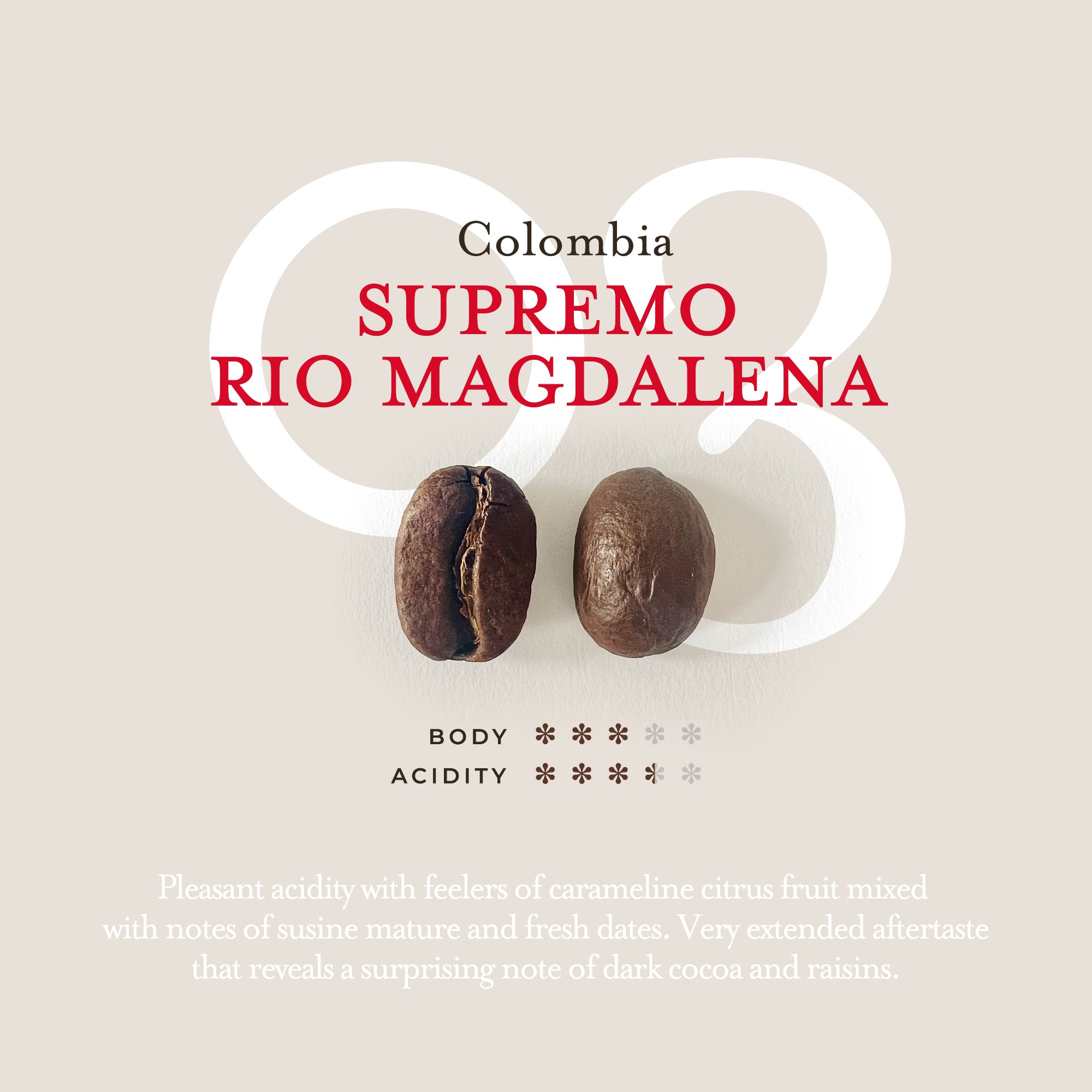 Single origin Colombia Rio Magdalena - 250gr
