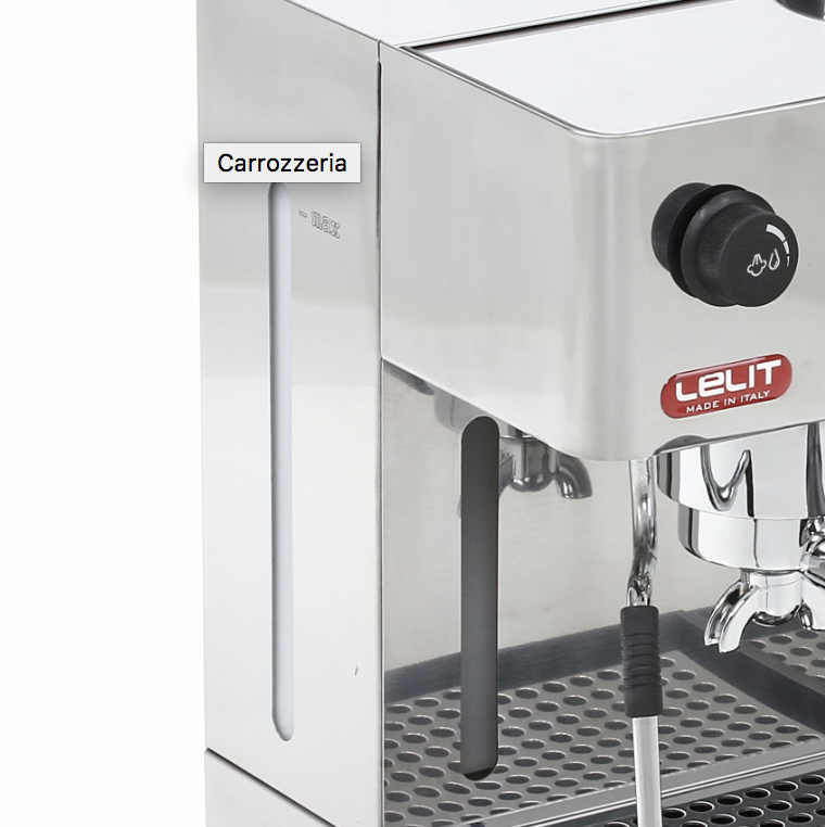 Macchina per Espresso LELIT ANITA CON DISPLAY - Acciaio Inossidabile