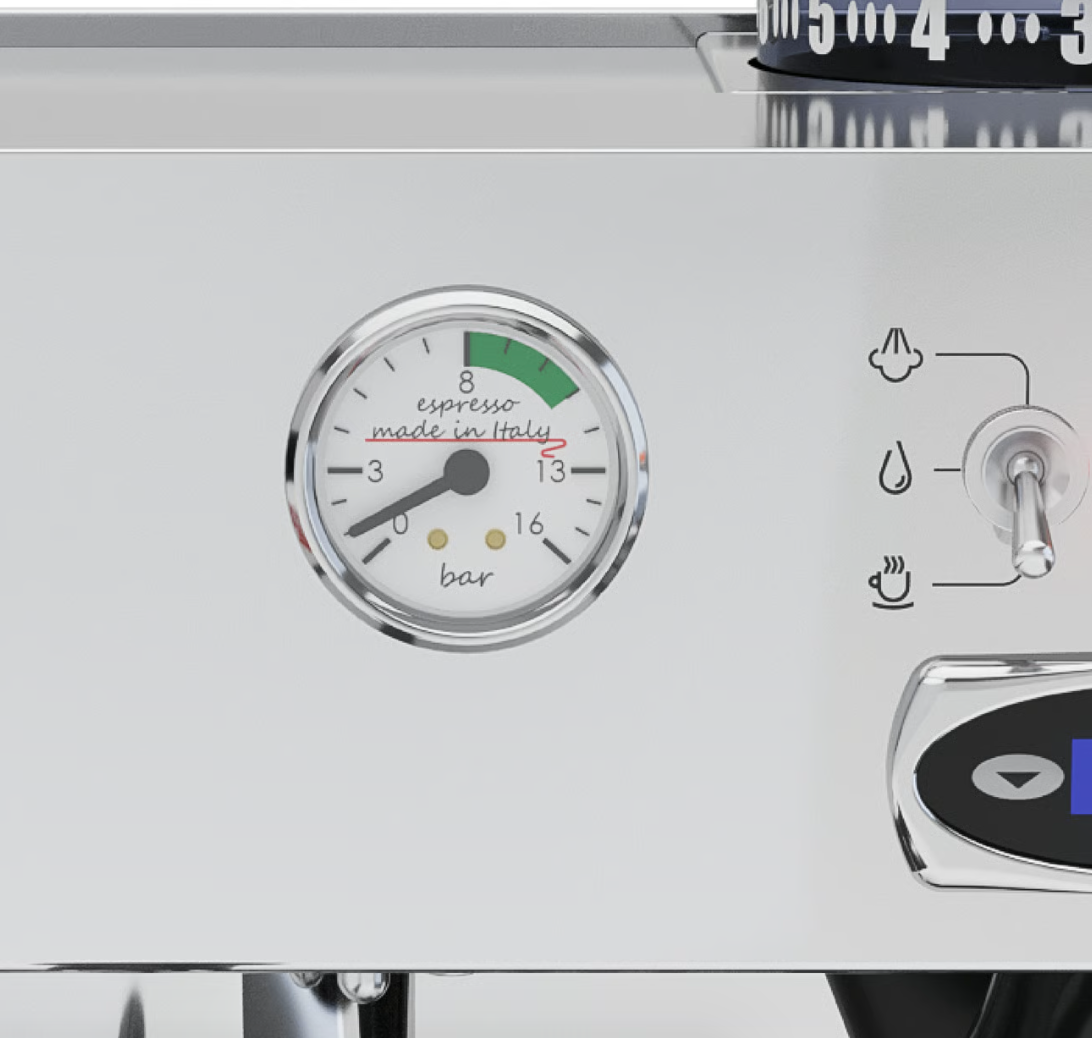 Macchina per Espresso LELIT ANITA CON DISPLAY - Acciaio Inossidabile