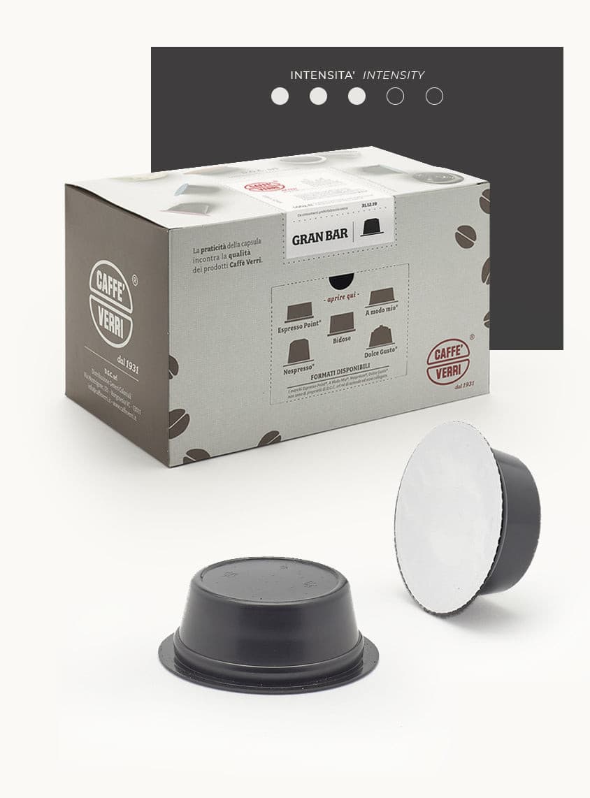 Granbar Blend coffee capsules - compatible with Lavazza A Modo Mio