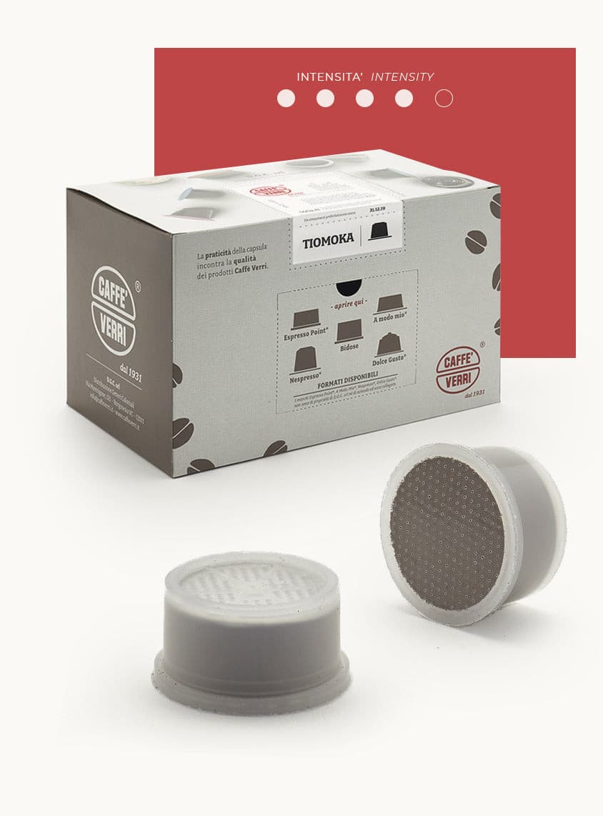 Tiomoka Blend coffee capsules - compatible with Lavazza Espresso Point